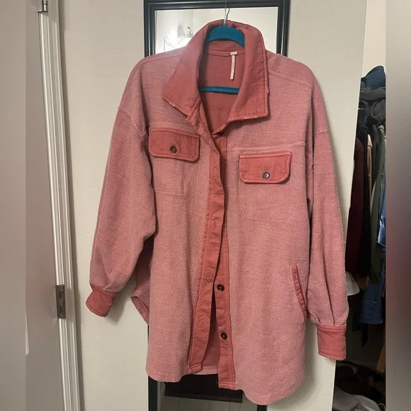 We the Free Pink Ruby Fleece Jacket - Picture 2 of 2